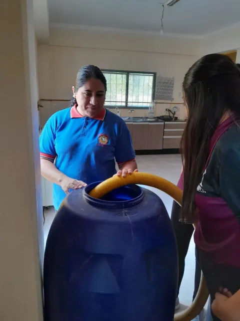 Winemaking trial with the Agricultural School