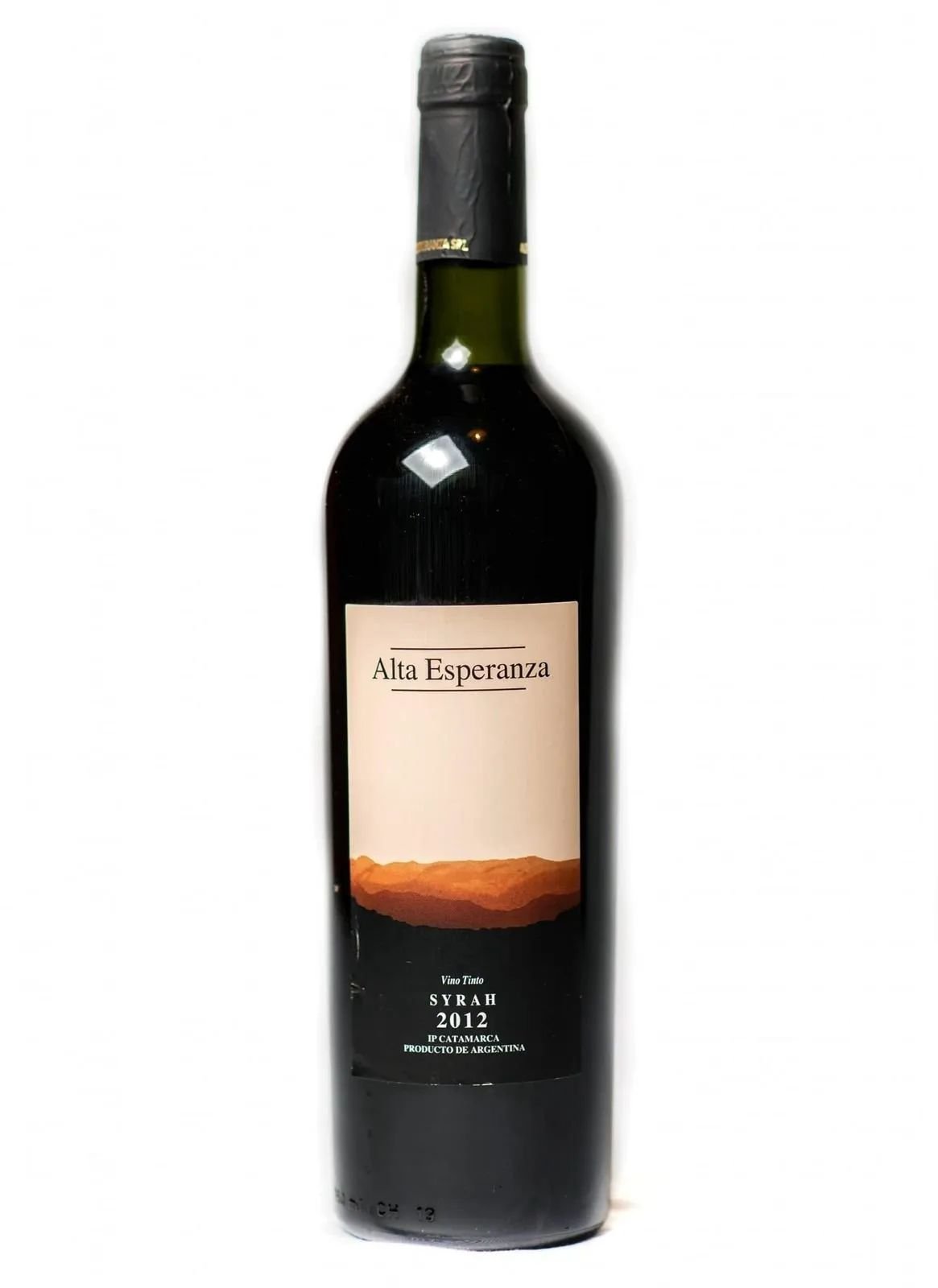 Botella de Alta Esperanza Syrah