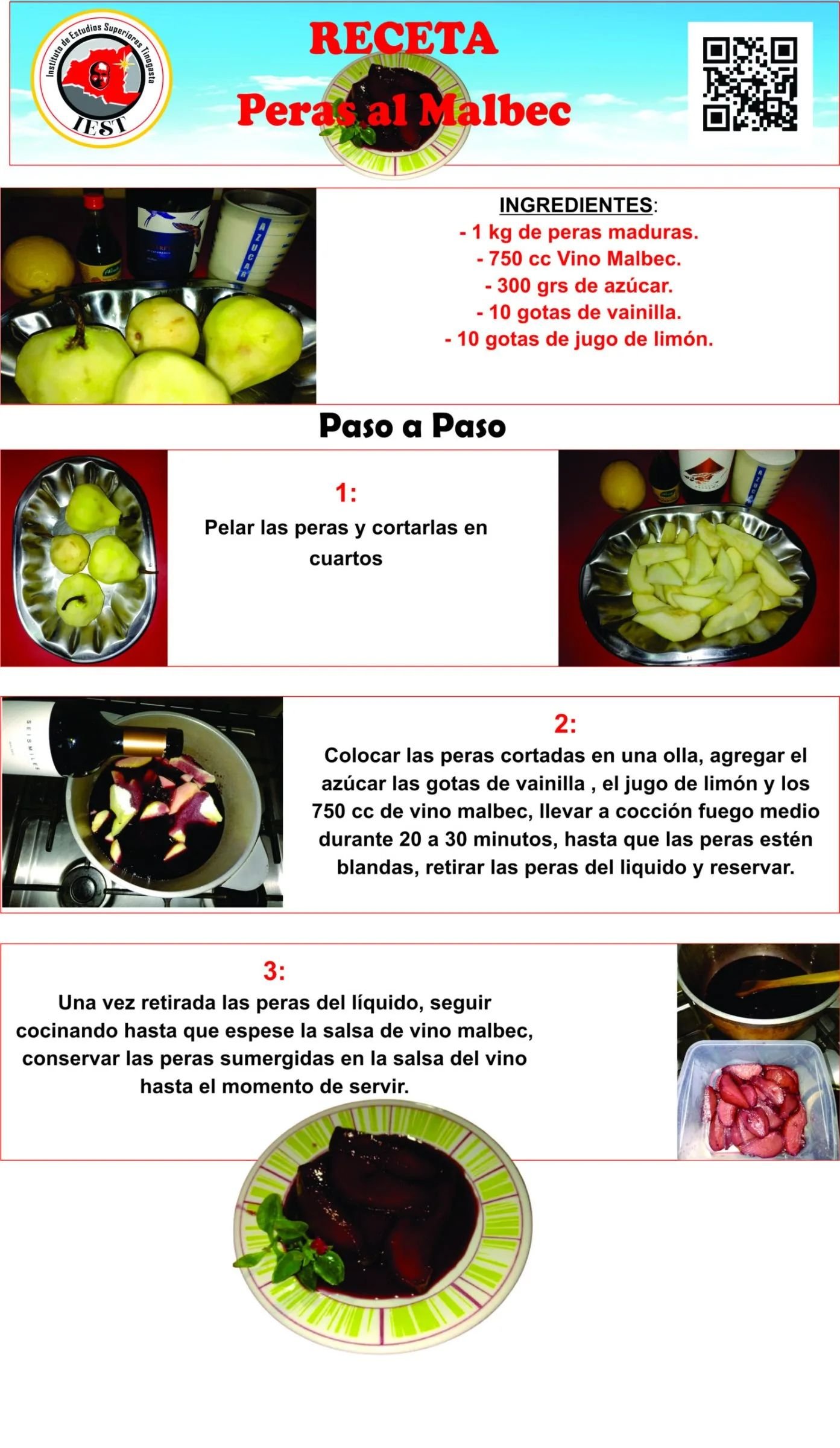 Peras al Malbec